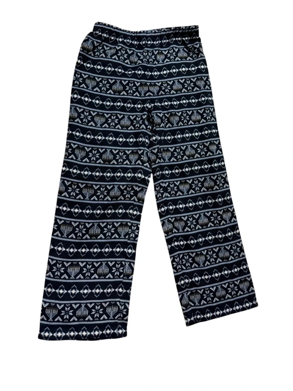 Old Navy Hanukkah-themed Navy and White Kids Pajama Pants